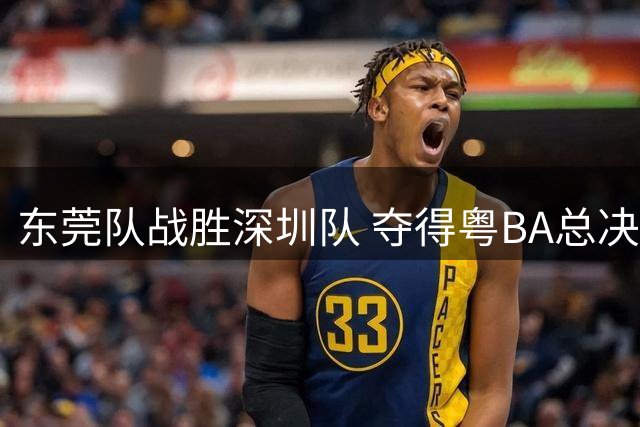 东莞队战胜深圳队 夺得粤BA总决赛冠军
